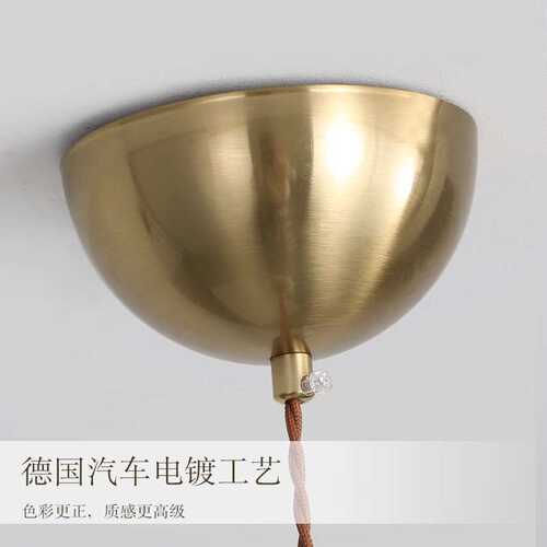 餐厅床头吊灯北欧设计师胡桃木吧台餐桌灯中古侘寂风日式复古吊灯