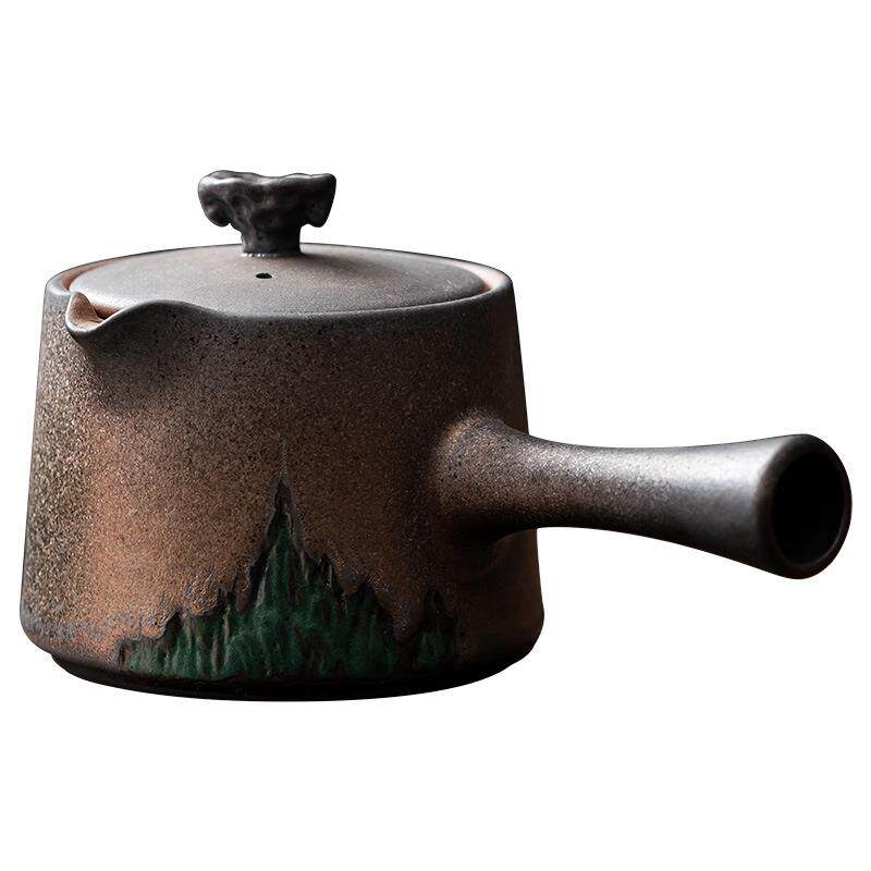 中式茶具侧把壶陶瓷茶壶复古功夫茶具泡茶壶手把壶带过滤单壶家用