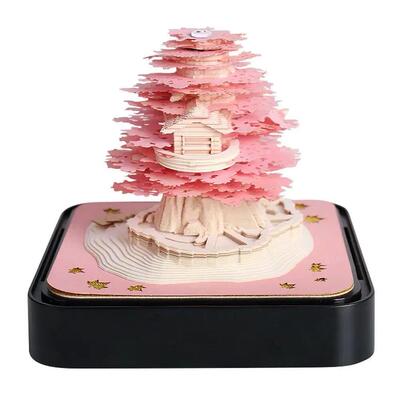 2026 Calendar Memo Pad 3D Notes Notepad Romantic Tree House