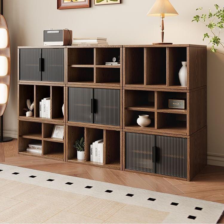 中古风实木储物柜卡门柜自由搭配组合柜多功能斗柜电视柜简约柜子