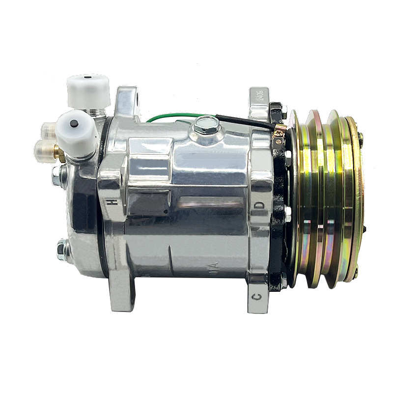 全新5H14汽车空调压缩机货车农用挖掘机12V24V通用改装508 507