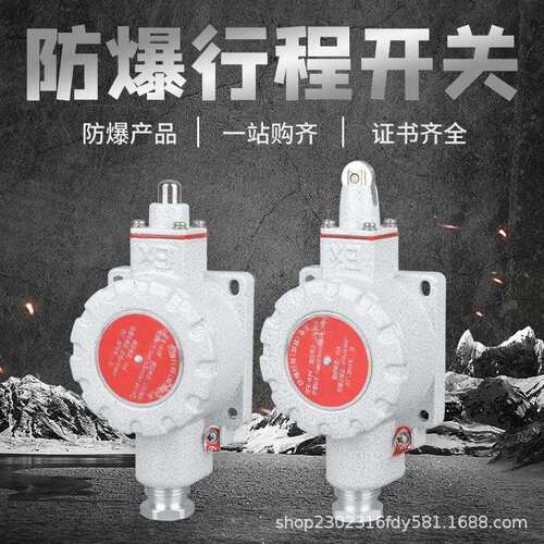 防爆行程开关限位IIC脚踏DLXK-/B/Z/N隔爆单双踏控制EX滚轮柱塞式