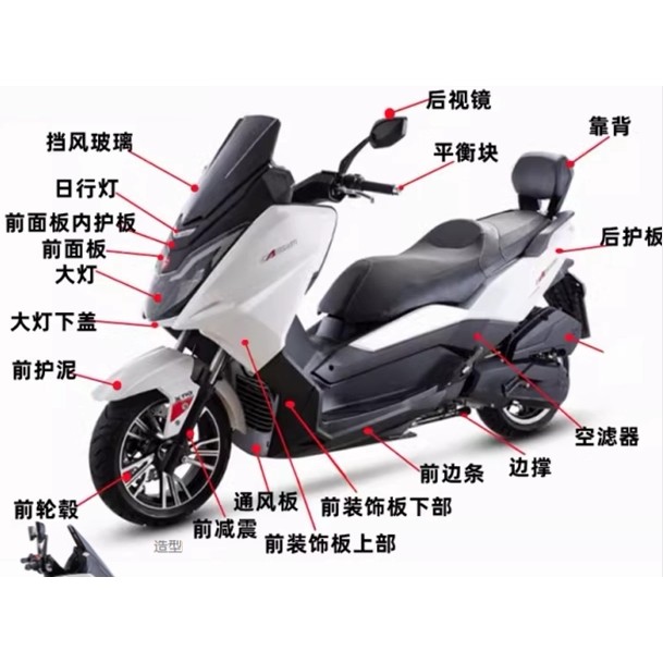 台荣TR150T川铃150T10机车配件外壳 前泥板 前面板挡风玻璃边条
