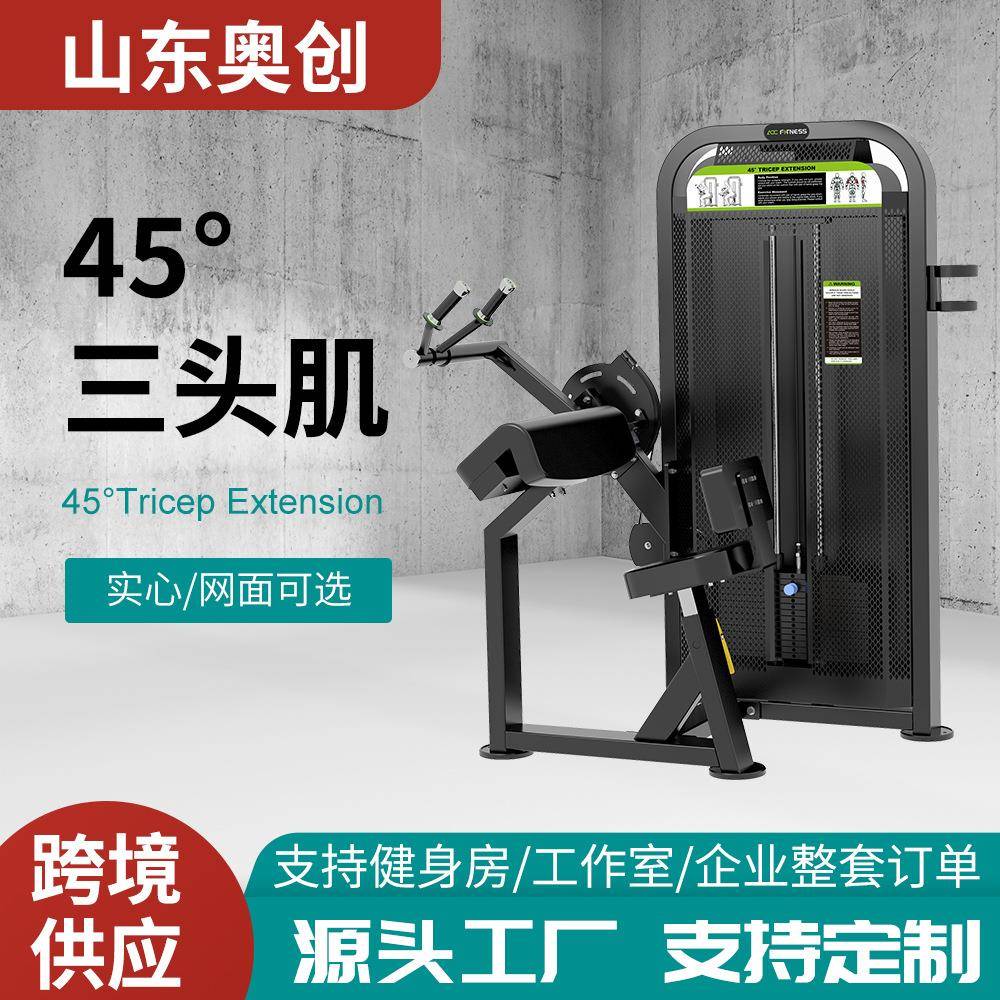 跨境健身房商用训练运动器材肱三头肌腰部后压腹部前屈男士训练器