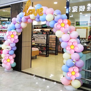 饰汽球架 结婚气球拱门支架婚庆节庆用品婚礼场景布置农村大门口装