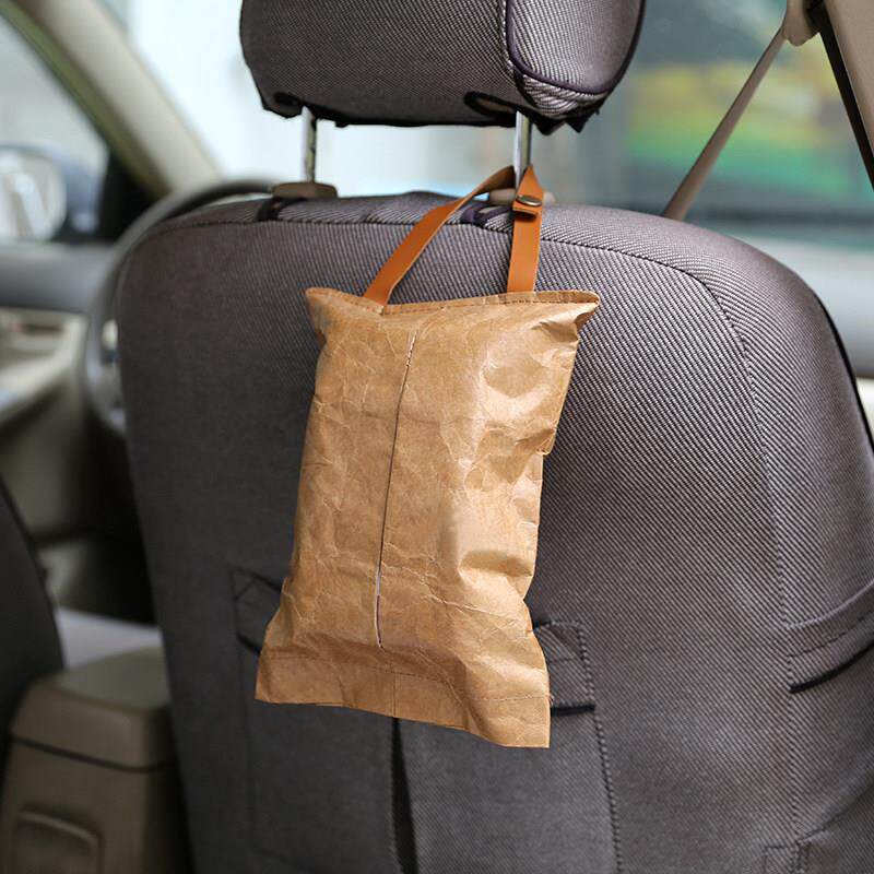 创意车载纸巾盒卫生纸盒壁挂家用纸巾收纳盒简约挂式厕所防水纸巾