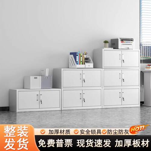 单节柜财务凭证柜钢制五节档案文件柜加隔板收纳柜带锁落地收纳柜