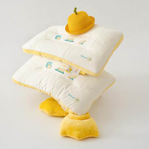 新款零平鸭蚕丝蛋白枕头枕芯护颈ali-7756压可爱枕学生枕安躺心睡