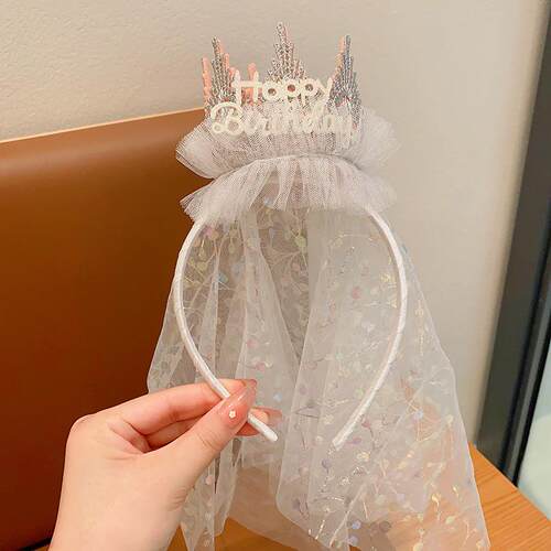 童珍珠女童甜美生日发箍公主发饰