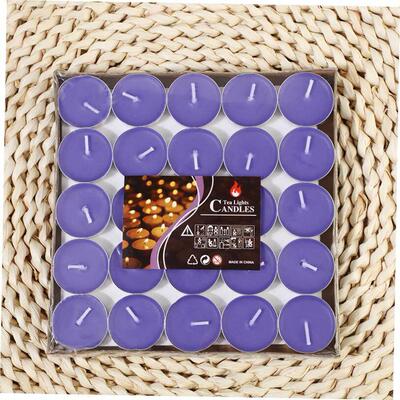 Aluminum shell round tea wax smokeless flame candle小蜡烛