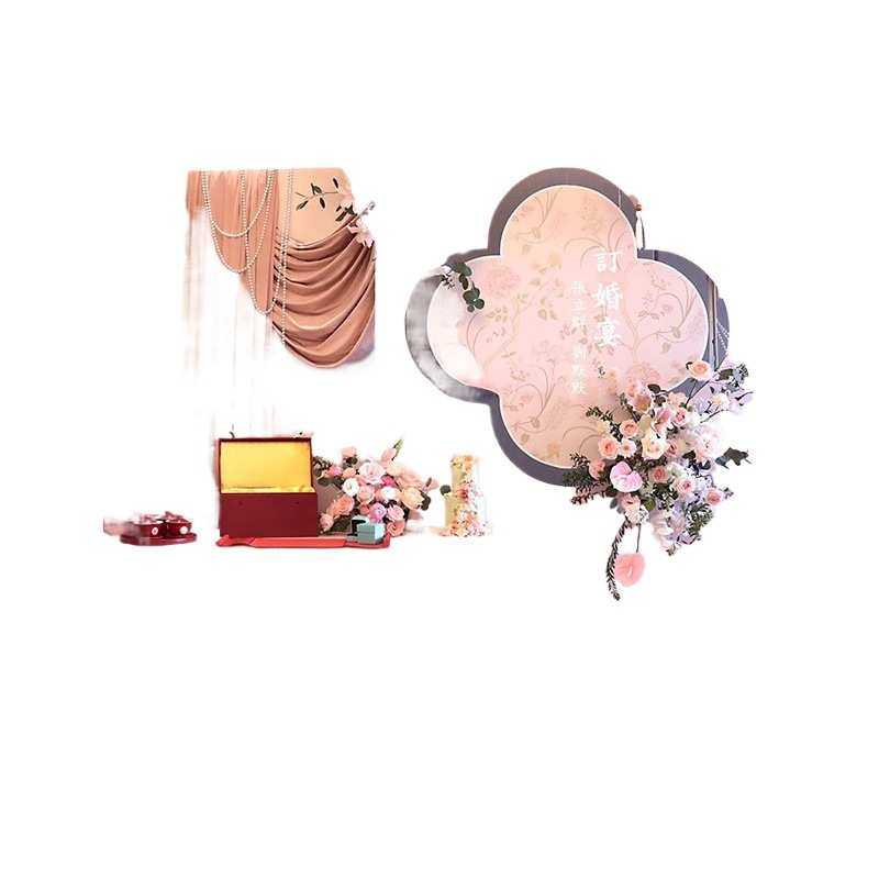 网红订婚宴布置装饰全套kt板立体感小众结婚宴摆件婚礼拍照背景墙,居家布艺,居家婚庆拖鞋,淘宝优惠券,粉丝福利购,淘宝优惠卷