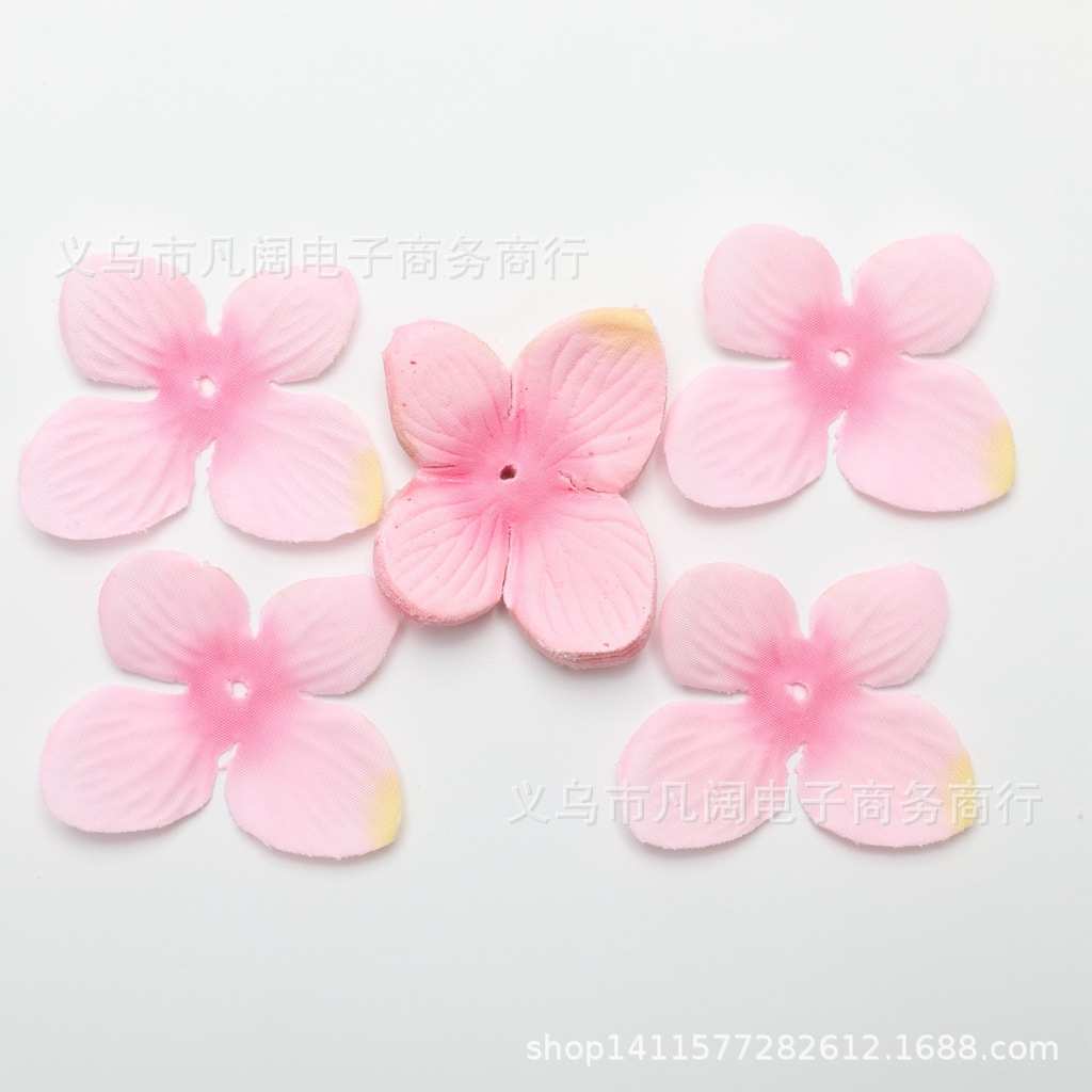 四叶5复古手工材料婚庆 仿真 .0cm花片花瓣 撒花绢布绣球直径diy