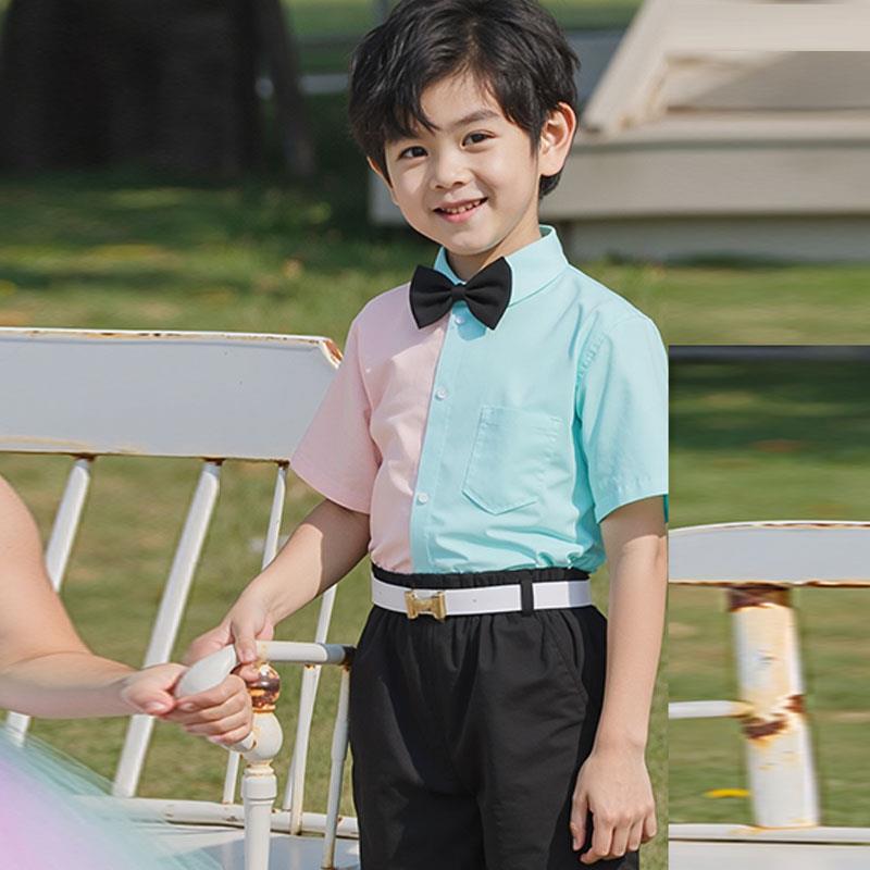 高档六儿童演出服幼儿园舞蹈裙表演纱裙拼接蓬蓬服连衣夏季合一唱