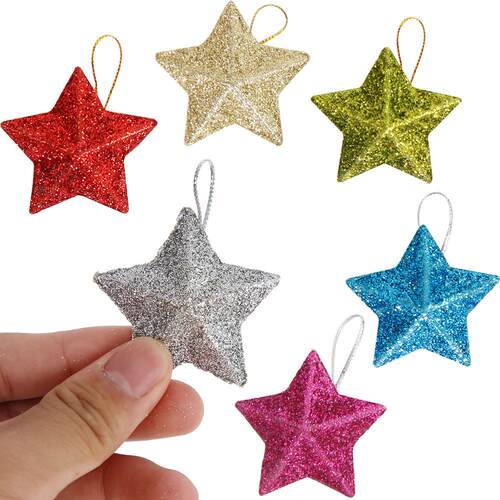 Christmas tree decoration stereo star hanging ornaments 挂饰