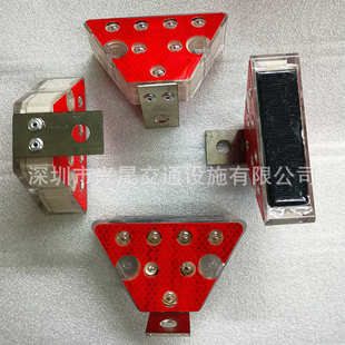 太阳能双面轮廓标  双面LED灯发光标 护栏轮廓标 梯形轮廓标 双面