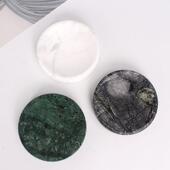 香皂盒欧式 创意沥水卫生间肥皂盒收纳家用 大理石皂碟北欧风格