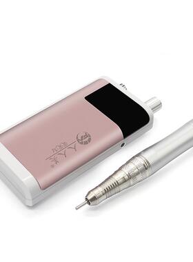新款便携式5000转充电美甲打磨机小型电动指甲修甲抛光工具套装