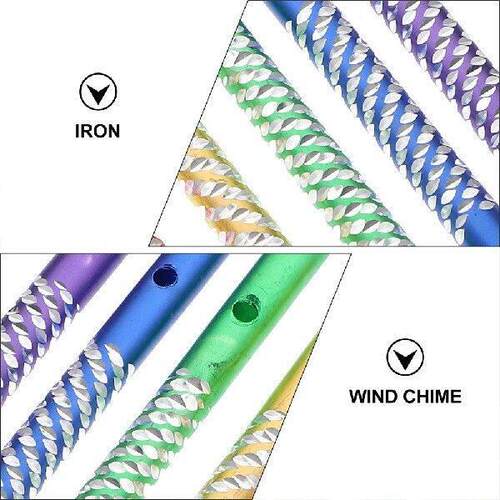 100 Pcs DIY Wind Chime Material Sturdy Tube Supplies Ring