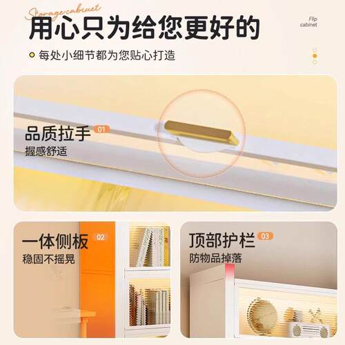 家用书柜多层钢制带门儿童书架防尘储物柜落地置物架展示柜收纳柜