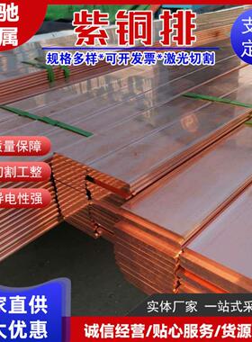 T2紫铜排 高导电铜排镀锡 TMY铜母线 变压器 开关柜专用