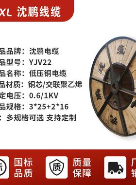 yjv22-3*25+2*16 yjv22-3*35+2*16铜电缆 yjv22铠装电缆 厂家销售