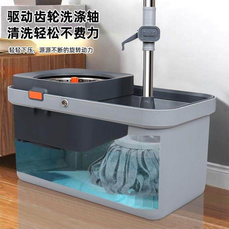加厚免手旋转拖地桶拖把家用一拖净干两224湿用水拖布布脱洗吸水