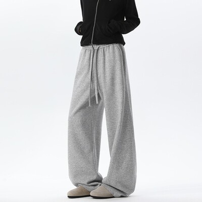 Women Leg Fleece Thermal Lined Sweatpants Baggy Hight Waist