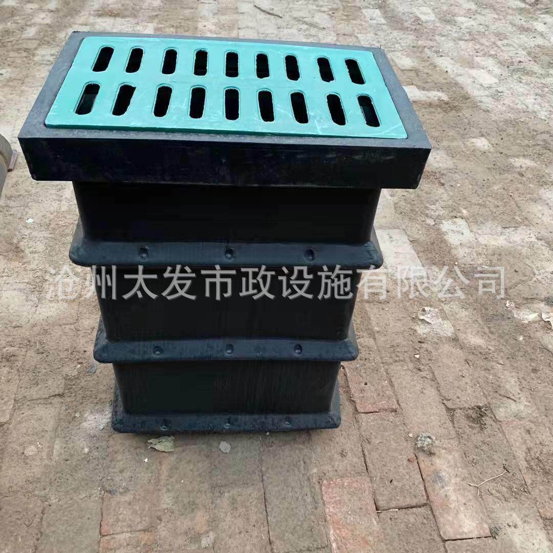 PE渗透雨水口渗透井方形圆形雨水收集溢流检查井截污框排水系统