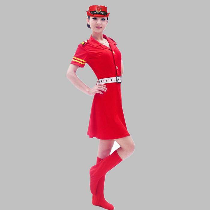 高档旅迷彩演出女兵迷裙彩广场舞打鼓服水兵舞蹈服装成人军表服演