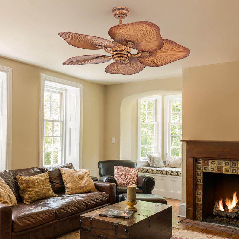 跨境东南亚风扇灯传统吊扇灯餐厅客厅卧室无灯装饰吊扇工厂直销