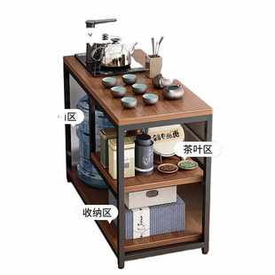家用小茶桌茶台桌子沙发边几侧边柜茶水柜现代简约简易移动小茶几