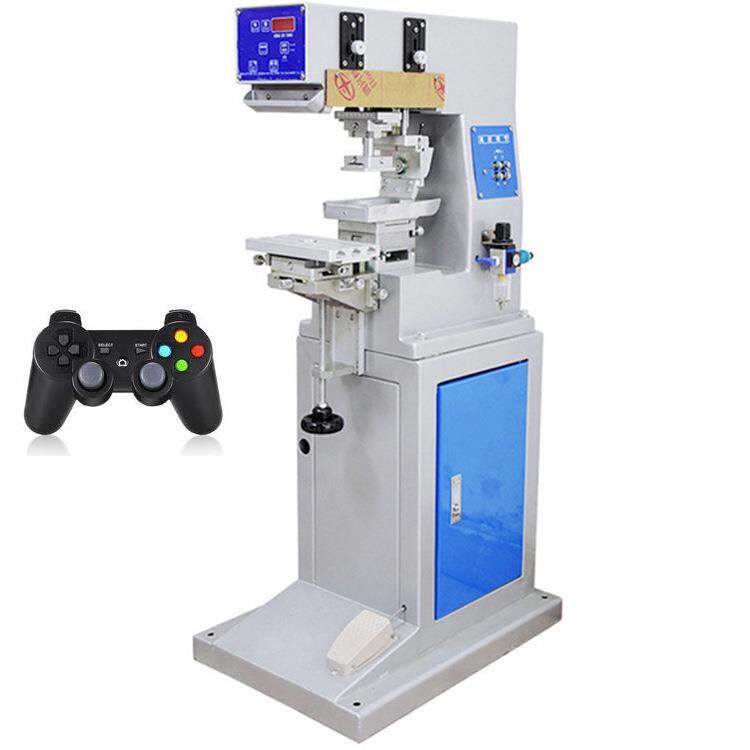 厂家供应游戏手柄外壳印刷机单色半自动移印机数据线自动移印机