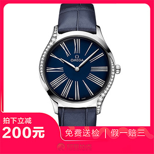 捡漏未使用99新欧米茄碟飞精钢石英女士腕表428.18.36.60.03.001