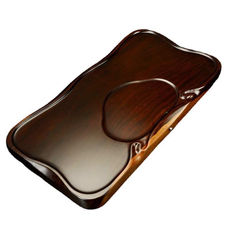 整块实木茶盘平板黑檀木茶海商务办公礼品茶具厂家批发家用茶台