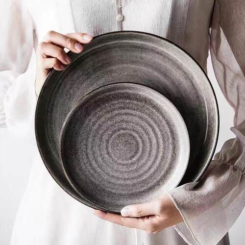 Tableware porcelain plate steak salad fruit cake sushi plate