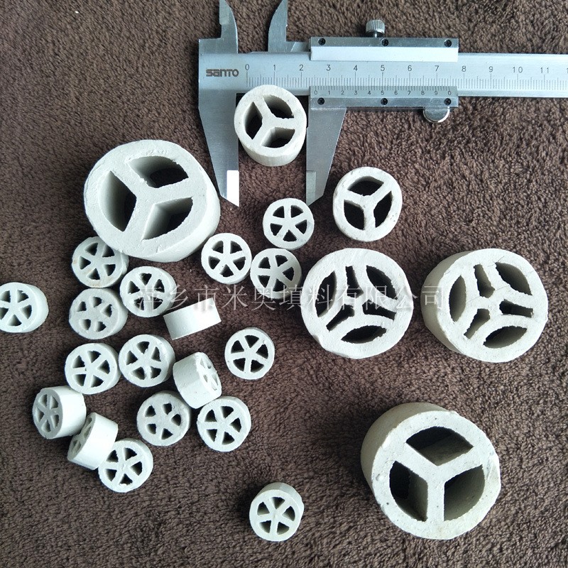 供应25mm陶瓷三丫环 洗涤塔用陶瓷三丫环填料