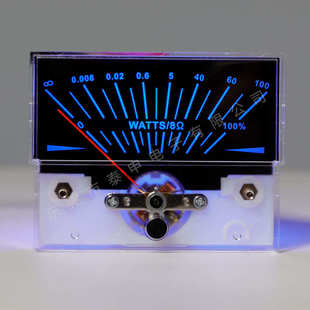 功放高精度vu-tn黑底电平调音台表声压表表头带表功率表db背光73