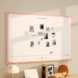 毛毡墙贴照片展示板相片创意相册软木板员工风采展示墙装 饰公告栏