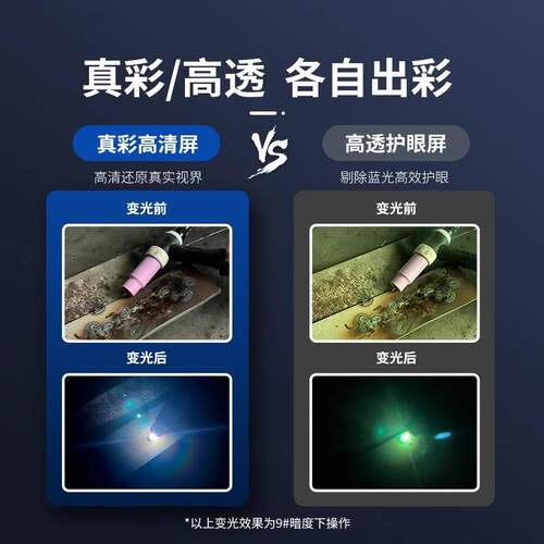 迅安太焊阳能自5000F动变光电防护戴面焊罩头式氩弧焊液晶工面罩