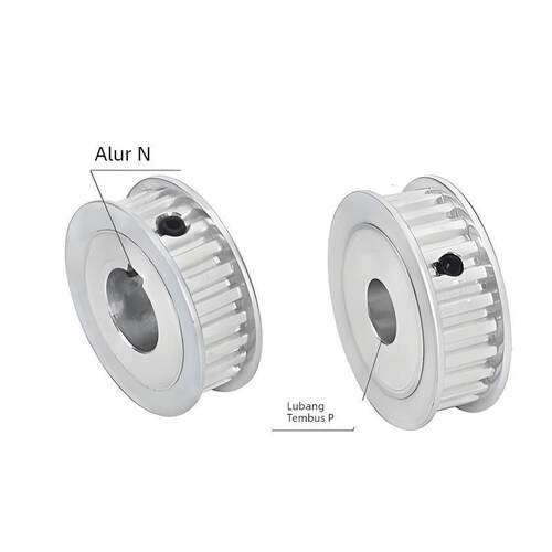 EAR15-T10200-18-A-N-d12 两面平同步轮AF型T10-18齿槽宽22铝合金