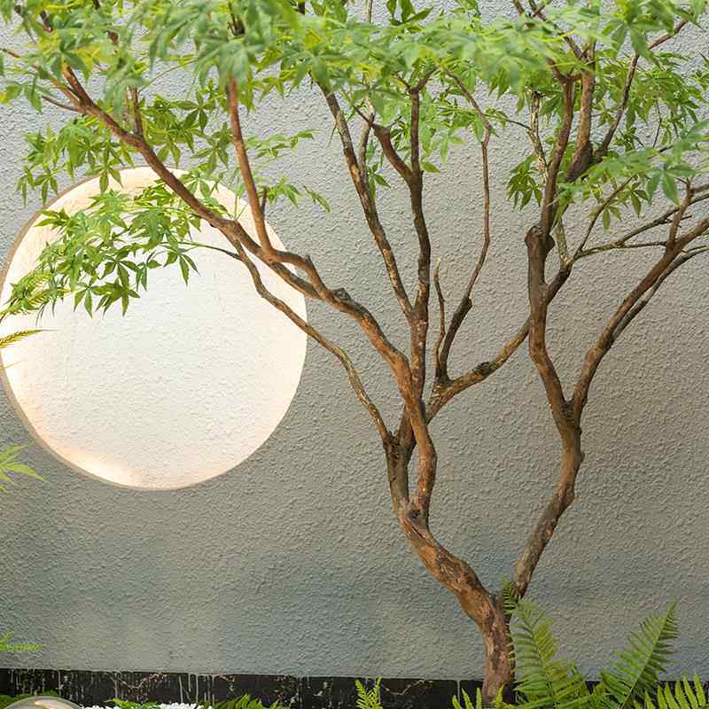 仿真青枫枫树树装饰假树叶窗绿植造景tb-79574室内仿生植物落地仿