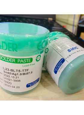 原装SMIC千住锡膏 L23-BLT5-T7F中温42sn57Bi1Ag环保含银焊锡膏