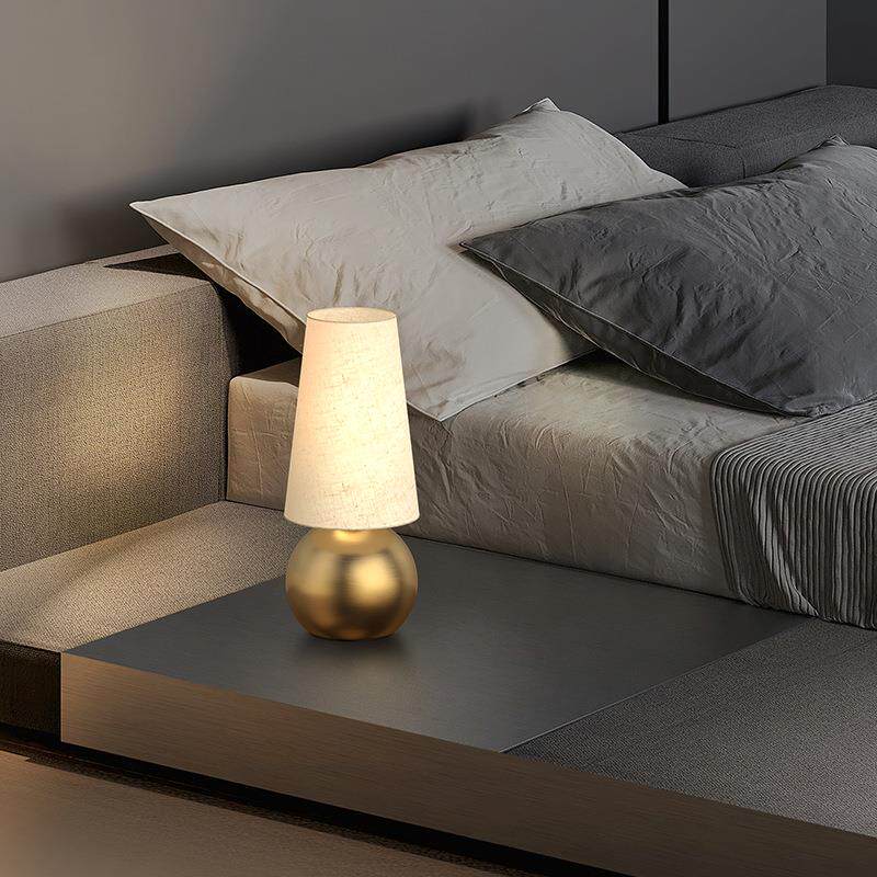 全铜北欧美式卧室床头台灯书房现代简约温馨浪漫创意床头柜床头灯