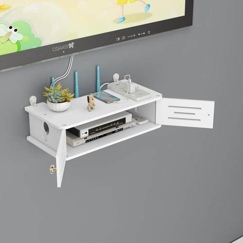 wifi路由器墙壁书桌收纳置物架