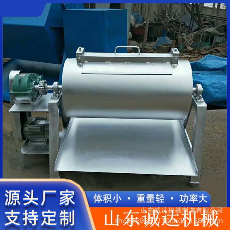 火烧铁干磨除锈抛光机 钻孔漏灰铁件除锈六角滚筒抛光机