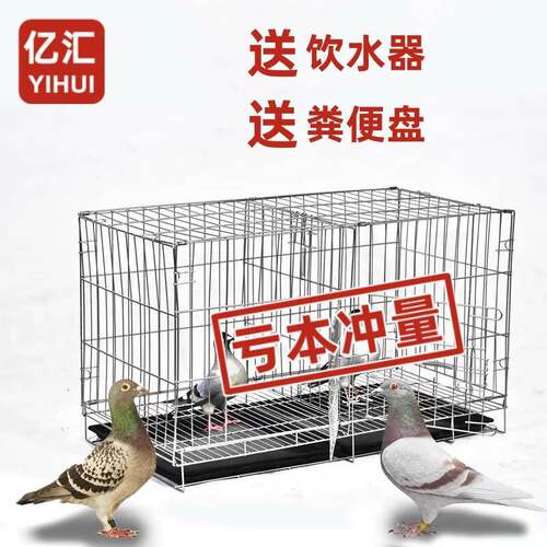新型鸽子笼白鸽笼养鸽子专用笼家用大号特大元宝鸽笼子折叠养殖笼