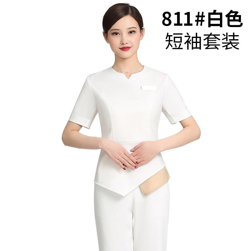 高档美容院作服女摩高端美容师裤子套装养生馆足浴师按工师气质中