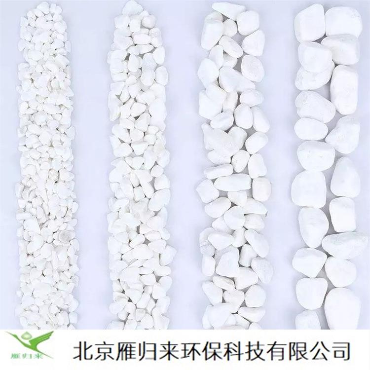 现货供应水磨石子 白色石子艺术地坪装饰园林建筑石子 白色鹅卵石