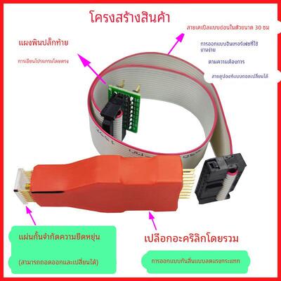 soic16 sop16 SOP14芯片烧录测试探针线弹簧针免拆下载线间距1.27