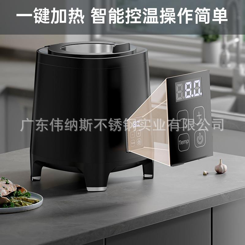 电子暖汤煲智能商用电热恒温汤锅自助餐厅保温汤炉酒店木纹汤煲